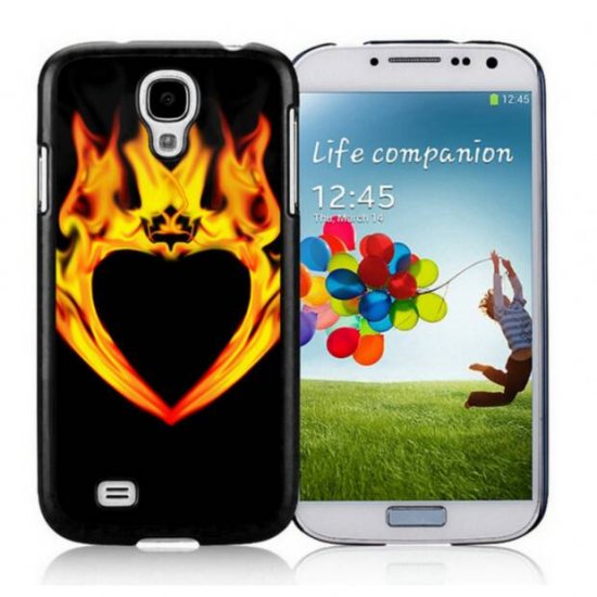 Valentine Fire Heart Samsung Galaxy S4 9500 Cases DDA - Click Image to Close